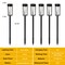 6 Pack Solar Lights Outdoor Waterproof Yard Lights Solar Garden Pathway Lights